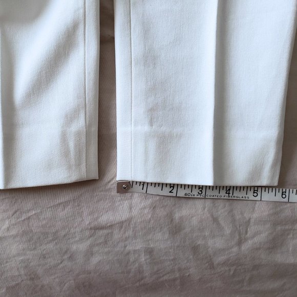NWOT J. Crew Ivory Bi-Stretch Cotton Martie Pants (2P) - Picture 9 of 13